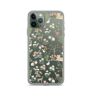 Menagerie Clear iPhone Case